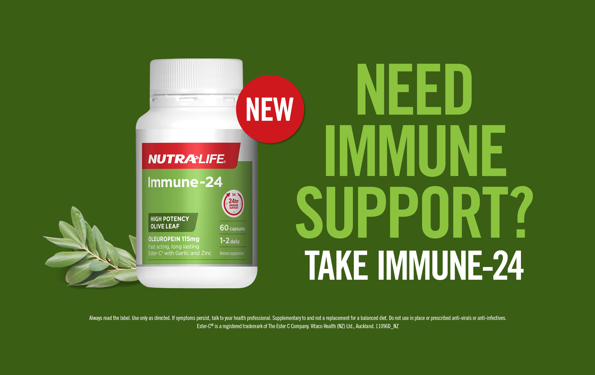 Immune 24 Need Immune Support Banner